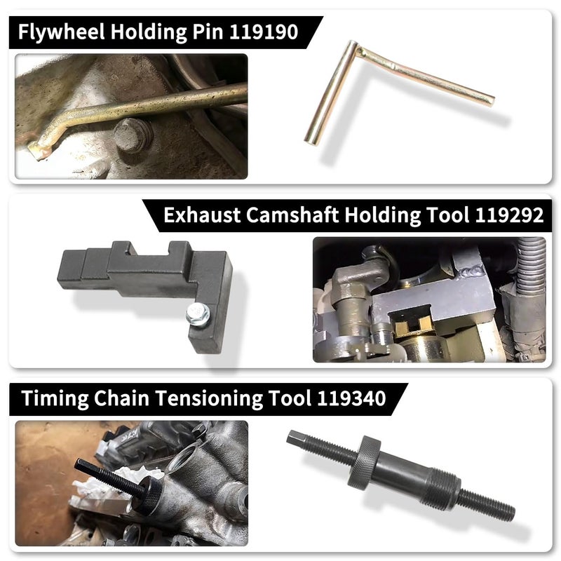 DPTOOL Camshaft Timing Tool Kit Compatible with BMW 318I 320I 316I E87 E46 E60 E90 E85 N42 N46 N46T Engines - Image 4
